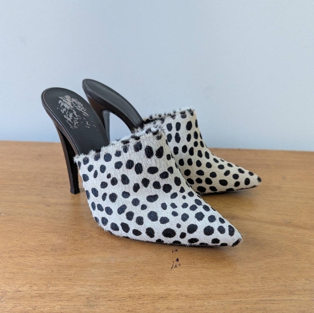Jenni‎ Kayne Painted Pony Hair Heels Mule Slip On 37